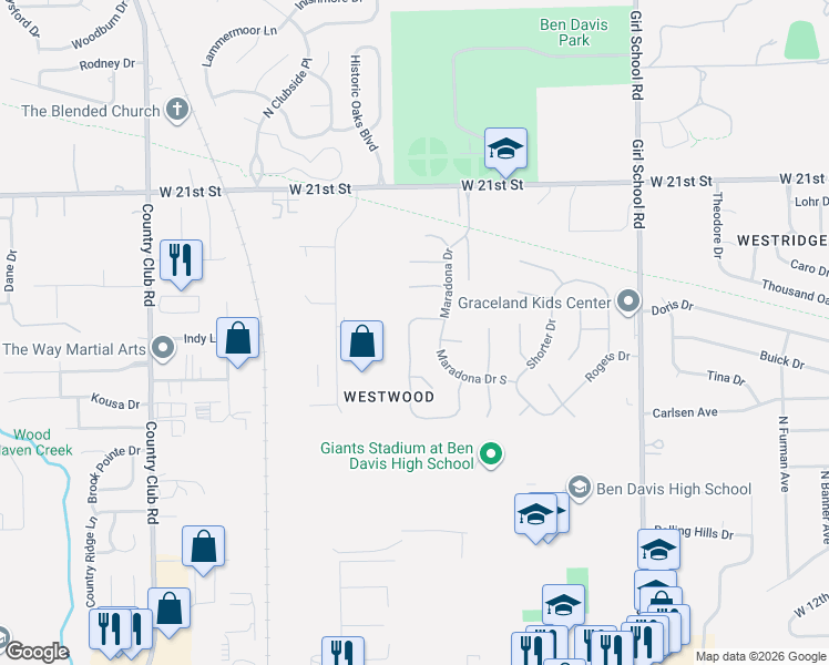 map of restaurants, bars, coffee shops, grocery stores, and more near 1748 Beckenbauer Lane in Indianapolis