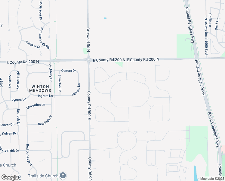 map of restaurants, bars, coffee shops, grocery stores, and more near 9165 Foudray Circle North in Avon