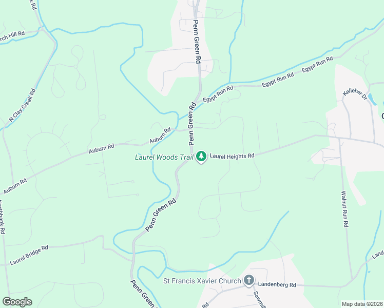 map of restaurants, bars, coffee shops, grocery stores, and more near 100 Laurel Heights Road in Landenberg