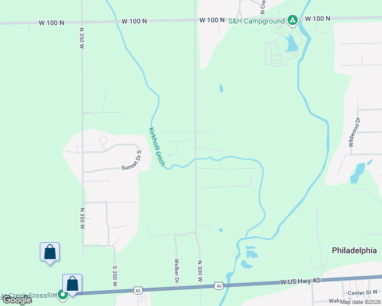 map of restaurants, bars, coffee shops, grocery stores, and more near 3005 Walnut Court in Greenfield