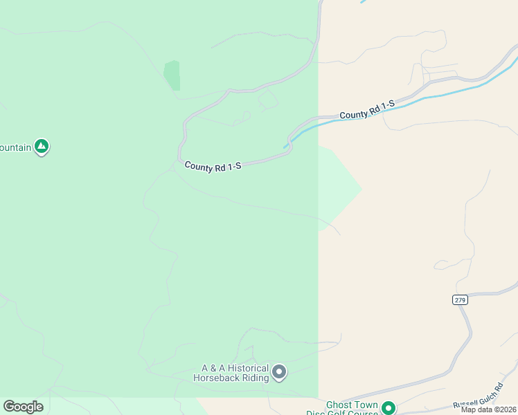 map of restaurants, bars, coffee shops, grocery stores, and more near 1105 Roy Smith Road in Idaho Springs