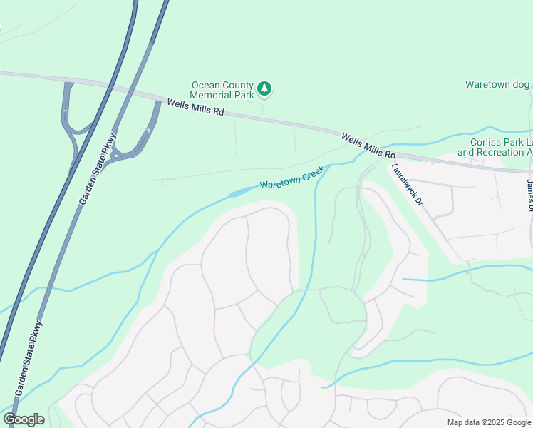 map of restaurants, bars, coffee shops, grocery stores, and more near 58 Spring Lake Boulevard in Ocean Township