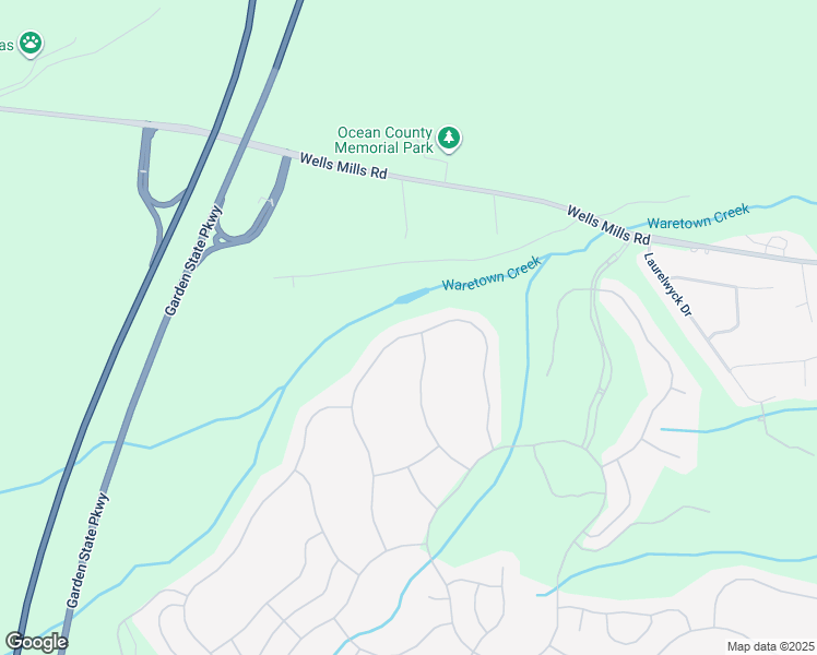 map of restaurants, bars, coffee shops, grocery stores, and more near 74 Spring Lake Boulevard in Ocean Township