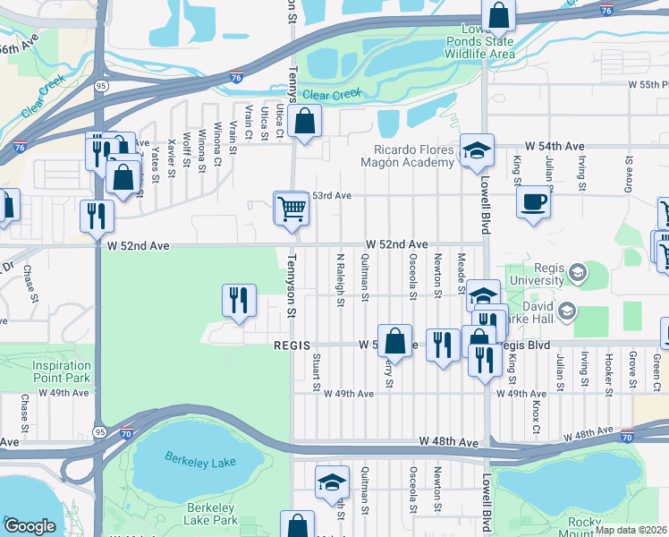map of restaurants, bars, coffee shops, grocery stores, and more near in 