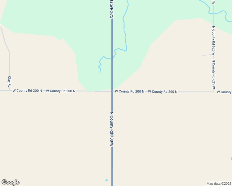 map of restaurants, bars, coffee shops, grocery stores, and more near 6997 West County Road 200 North in Danville