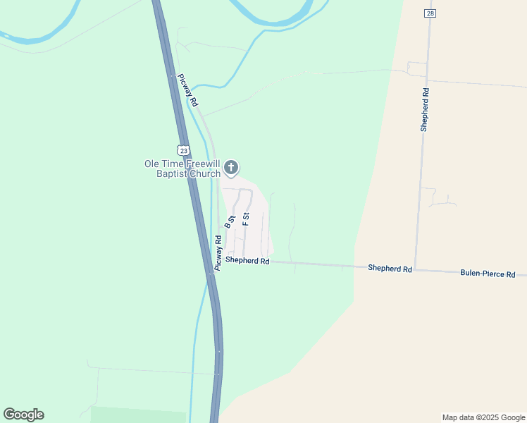 map of restaurants, bars, coffee shops, grocery stores, and more near 9955 Shepherd Road in Lockbourne