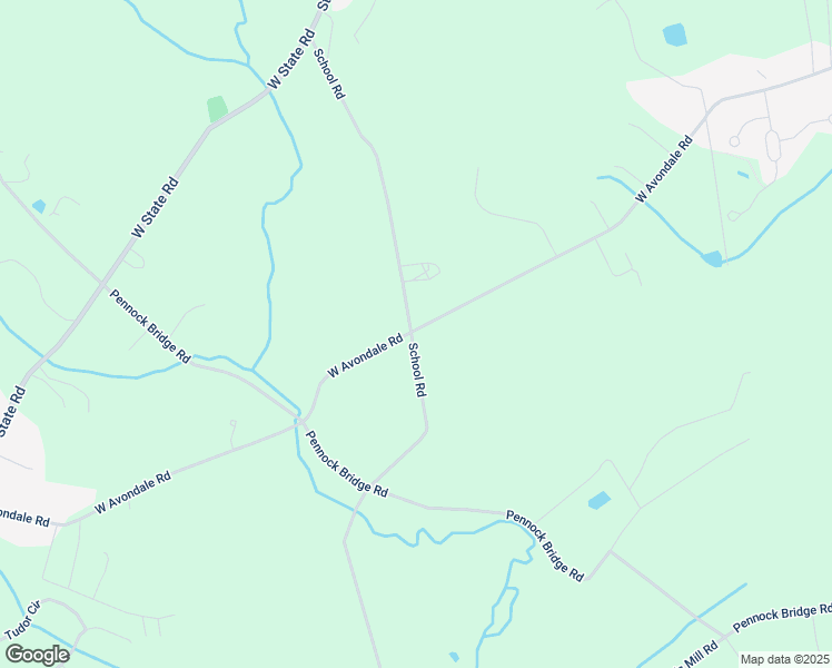 map of restaurants, bars, coffee shops, grocery stores, and more near 203 Schoolhouse Road in West Grove
