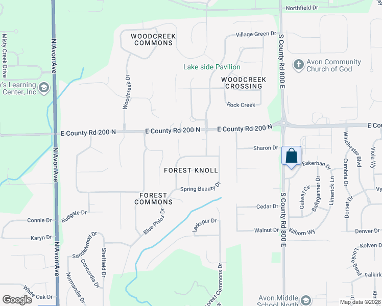map of restaurants, bars, coffee shops, grocery stores, and more near 7573 Purplecress Drive in Avon