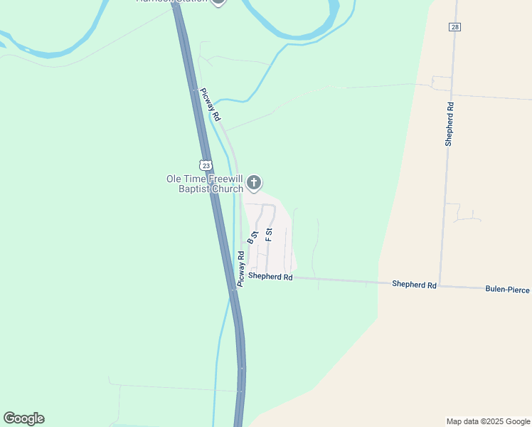map of restaurants, bars, coffee shops, grocery stores, and more near 9955 Shepherd Road in Lockbourne