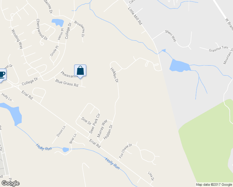 map of restaurants, bars, coffee shops, grocery stores, and more near 147 Hidden Drive in Camden County