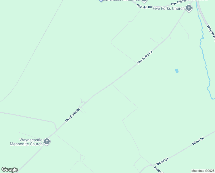 map of restaurants, bars, coffee shops, grocery stores, and more near 10227 Five Forks Road in Waynesboro