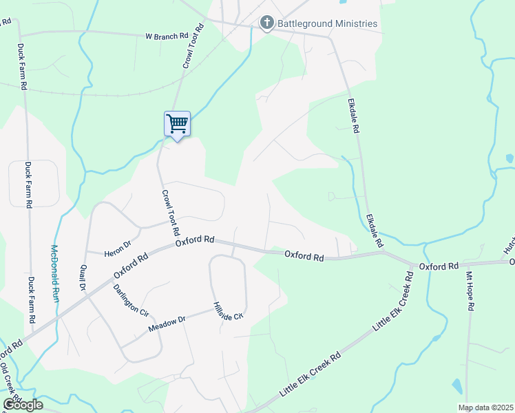map of restaurants, bars, coffee shops, grocery stores, and more near 509 Montana Drive in Lincoln University