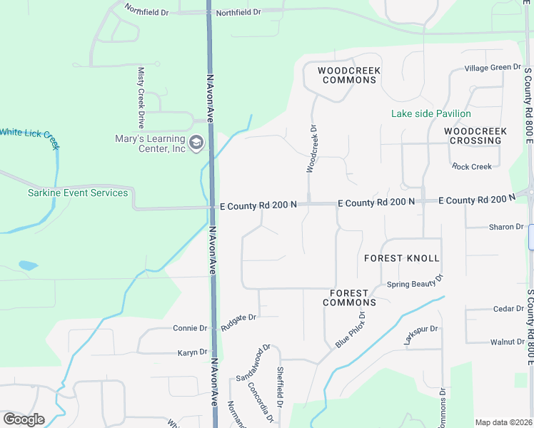 map of restaurants, bars, coffee shops, grocery stores, and more near 1967 Rudgate Drive in Avon