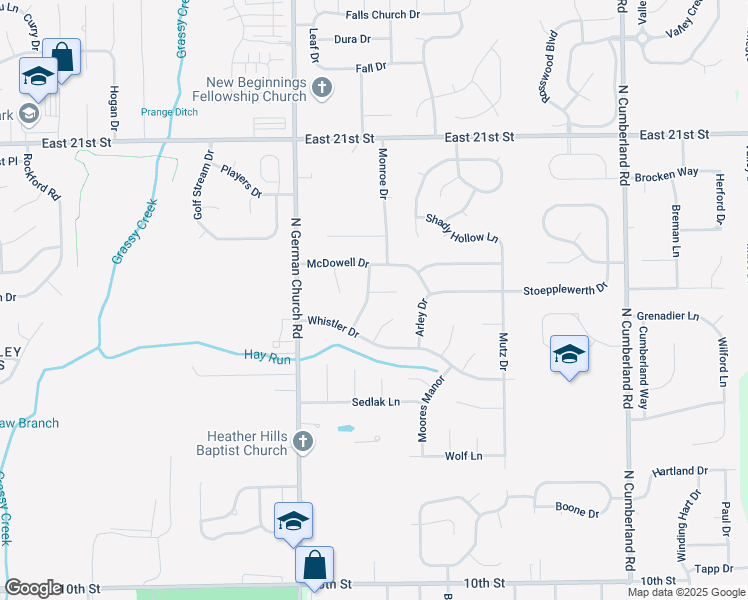 map of restaurants, bars, coffee shops, grocery stores, and more near 11139 Fogelson Court in Indianapolis