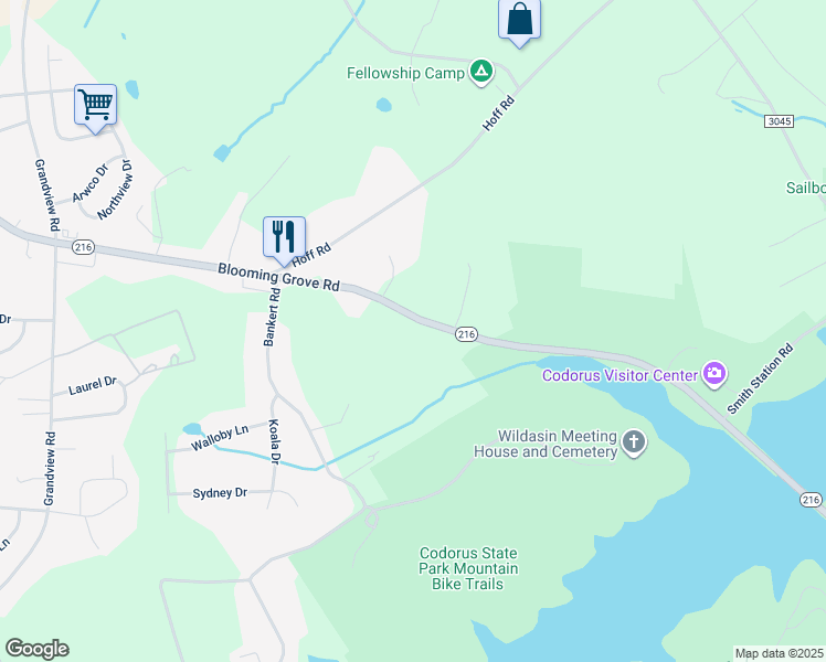 map of restaurants, bars, coffee shops, grocery stores, and more near 789 Blooming Grove Rd in Hanover