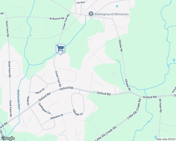 map of restaurants, bars, coffee shops, grocery stores, and more near 513 Montana Drive in Lincoln University