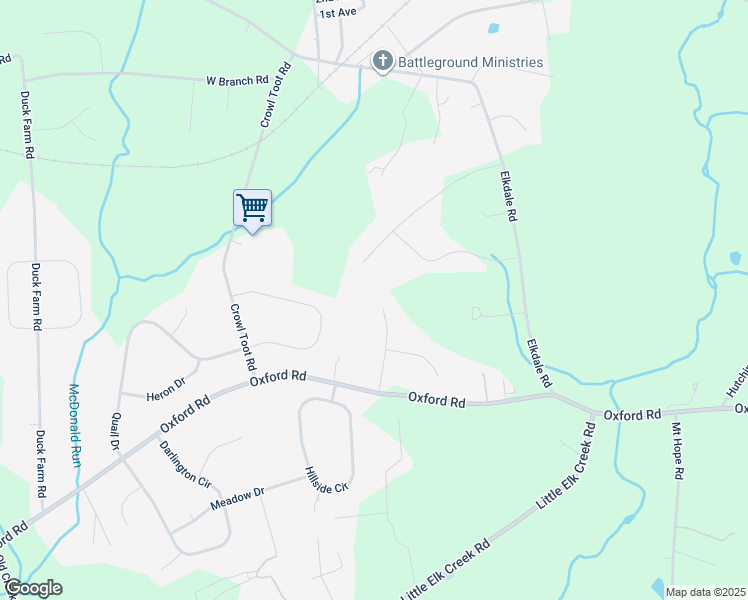 map of restaurants, bars, coffee shops, grocery stores, and more near 513 Montana Drive in Lincoln University