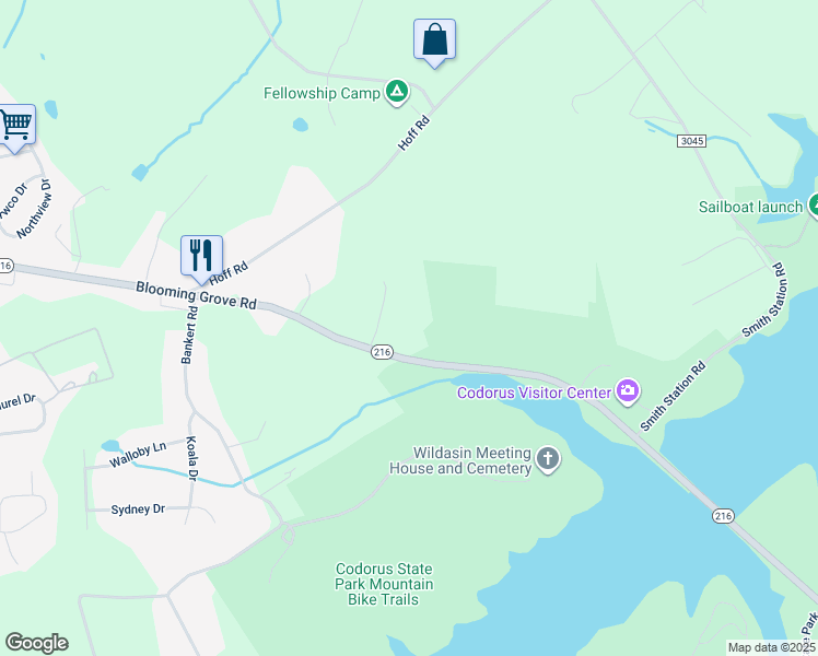 map of restaurants, bars, coffee shops, grocery stores, and more near 848 Blooming Grove Rd in Hanover