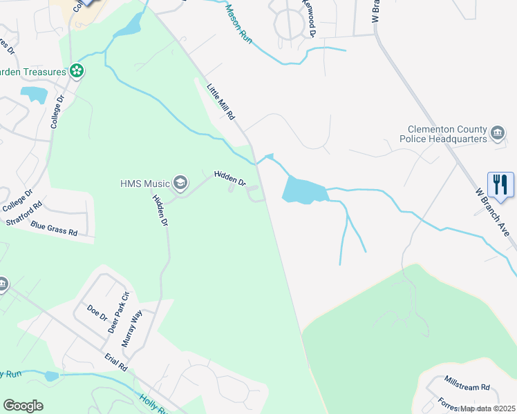 map of restaurants, bars, coffee shops, grocery stores, and more near 364 Hidden Drive in Gloucester Township