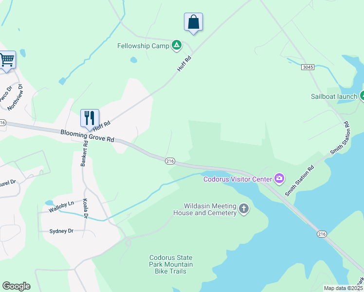 map of restaurants, bars, coffee shops, grocery stores, and more near 848 Blooming Grove Rd in Hanover