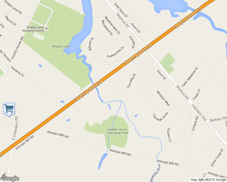 map of restaurants, bars, coffee shops, grocery stores, and more near 410 Concetta Drive in Mount Royal