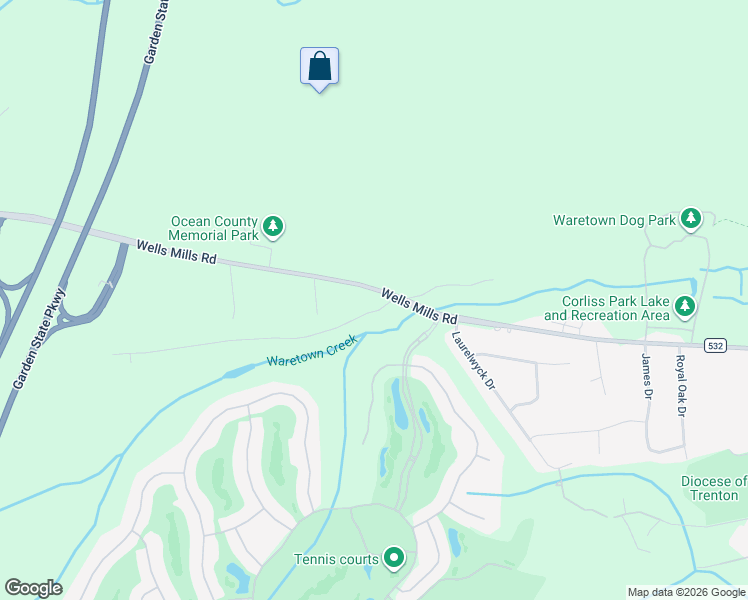 map of restaurants, bars, coffee shops, grocery stores, and more near 76 Morey Place in Ocean Township