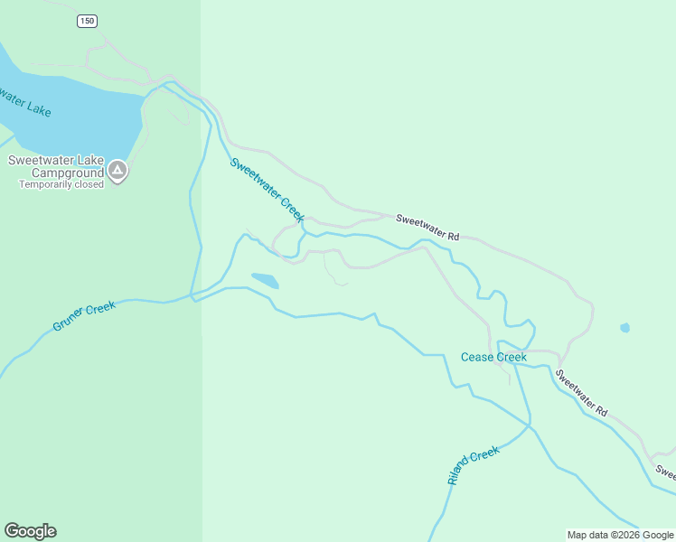 map of restaurants, bars, coffee shops, grocery stores, and more near Sweetwater Road in Meeker