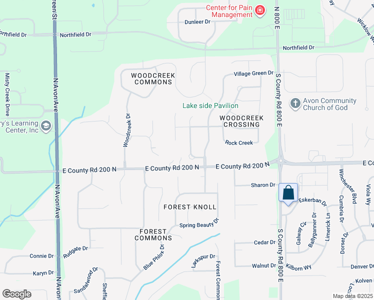 map of restaurants, bars, coffee shops, grocery stores, and more near 2088 Banburry Place in Avon