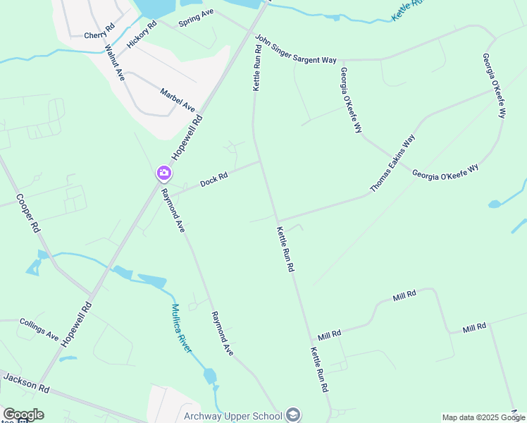map of restaurants, bars, coffee shops, grocery stores, and more near 729 Kettle Run Road in Evesham