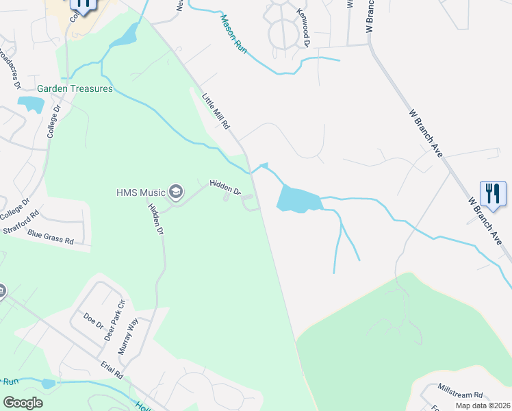 map of restaurants, bars, coffee shops, grocery stores, and more near 367 Hidden Drive in Gloucester Township