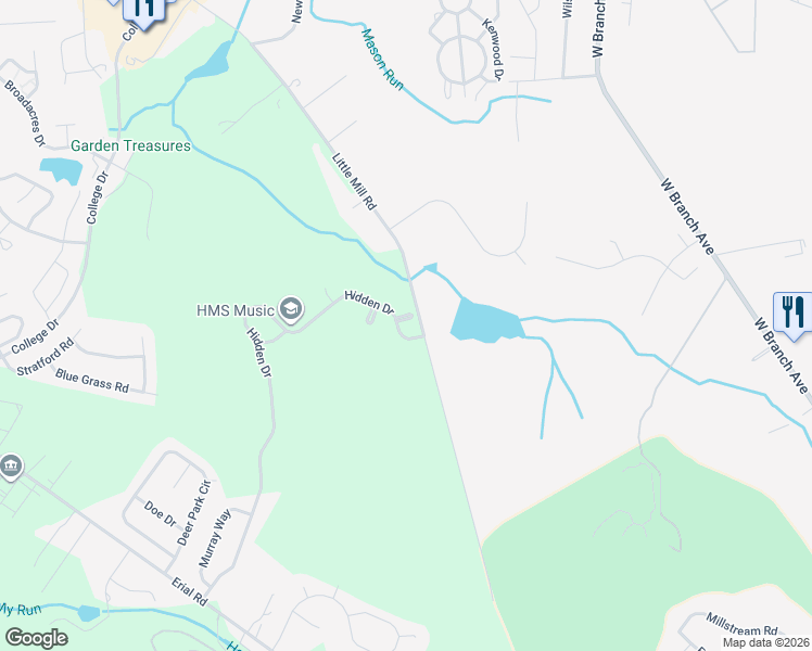 map of restaurants, bars, coffee shops, grocery stores, and more near 367 Hidden Drive in Gloucester Township