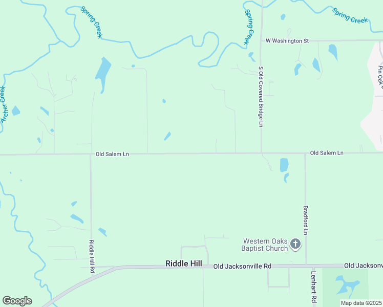 map of restaurants, bars, coffee shops, grocery stores, and more near Old Salem Ln in Springfield