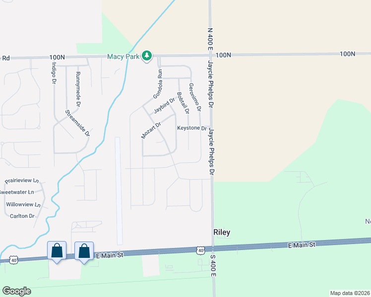 map of restaurants, bars, coffee shops, grocery stores, and more near 605 Prospector Drive in Greenfield