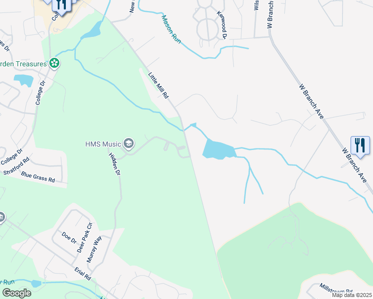 map of restaurants, bars, coffee shops, grocery stores, and more near 12 Wayne Court in Gloucester Township