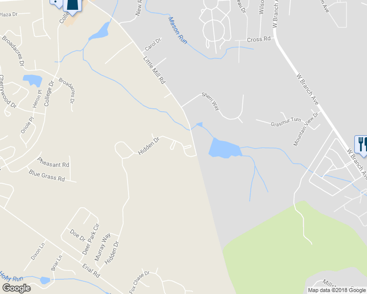 map of restaurants, bars, coffee shops, grocery stores, and more near 1 Wayne Court in Gloucester Township