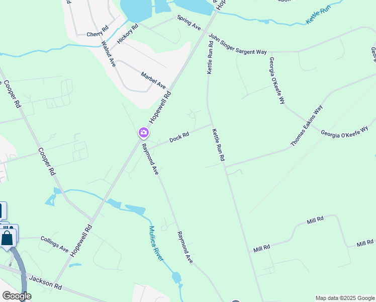 map of restaurants, bars, coffee shops, grocery stores, and more near 219 Dock Road in MARLTON
