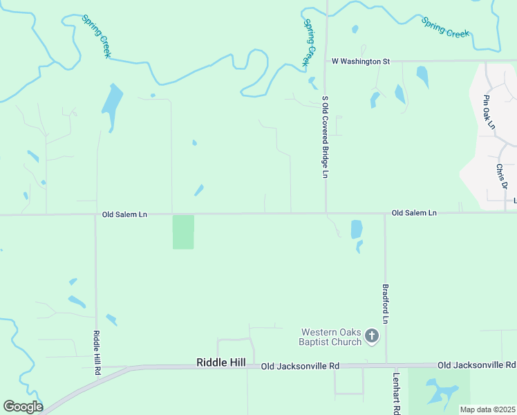 map of restaurants, bars, coffee shops, grocery stores, and more near 5610-5898 Old Salem Lane in Springfield