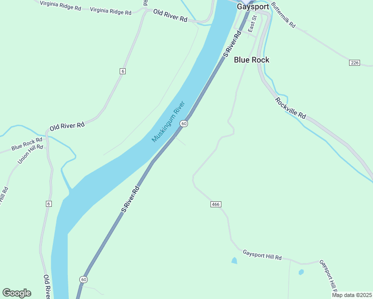 map of restaurants, bars, coffee shops, grocery stores, and more near 9230 South River Road in McConnelsville