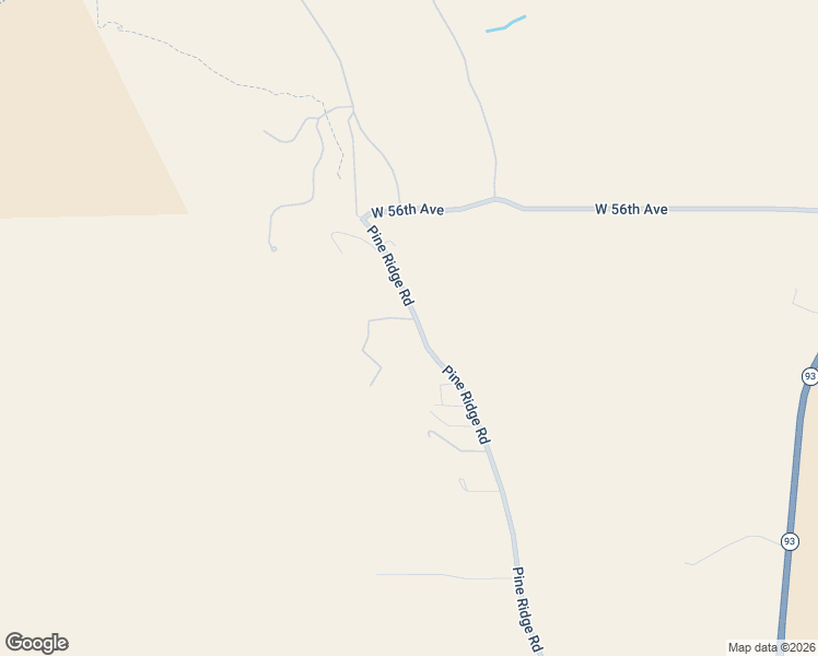 map of restaurants, bars, coffee shops, grocery stores, and more near 5553 Pine Ridge Road in Golden