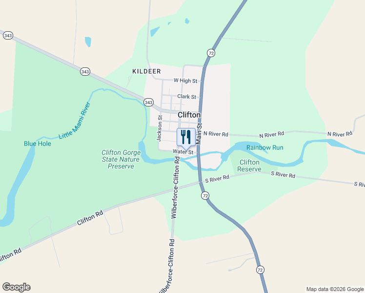 map of restaurants, bars, coffee shops, grocery stores, and more near 126 Clay Street in Clifton