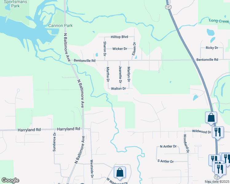 map of restaurants, bars, coffee shops, grocery stores, and more near 208-210 Walton Drive in Decatur