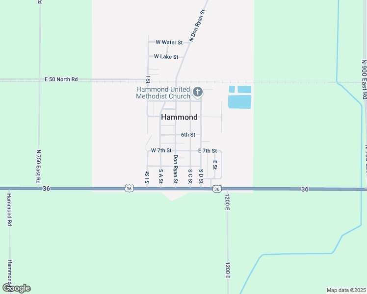 map of restaurants, bars, coffee shops, grocery stores, and more near 106 East 7th Street in Hammond