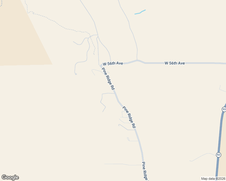 map of restaurants, bars, coffee shops, grocery stores, and more near 5553 Pine Ridge Road in Golden