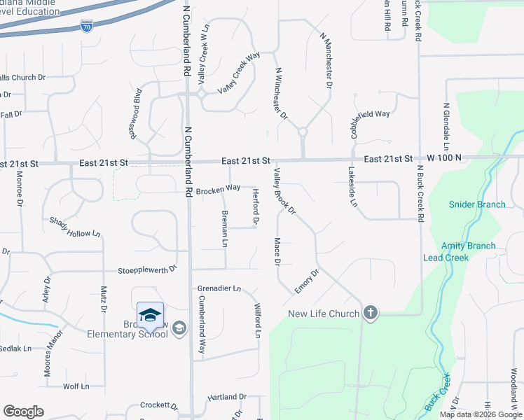 map of restaurants, bars, coffee shops, grocery stores, and more near 1931 Herford Drive in Indianapolis