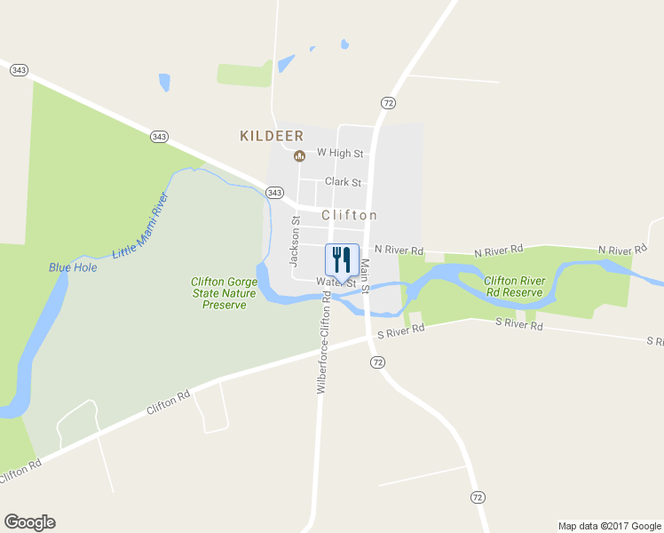 map of restaurants, bars, coffee shops, grocery stores, and more near 126 Clay Street in Clifton