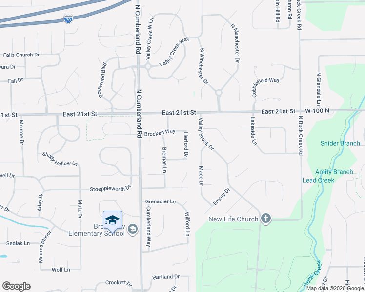 map of restaurants, bars, coffee shops, grocery stores, and more near 1931 Herford Drive in Indianapolis