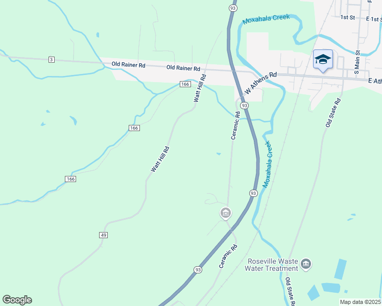 map of restaurants, bars, coffee shops, grocery stores, and more near in Roseville