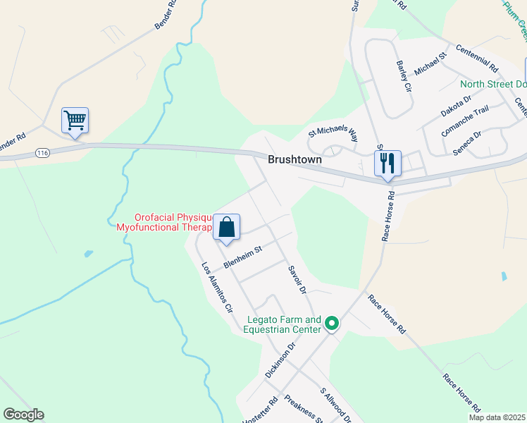 map of restaurants, bars, coffee shops, grocery stores, and more near 46 Benfra Drive in Hanover
