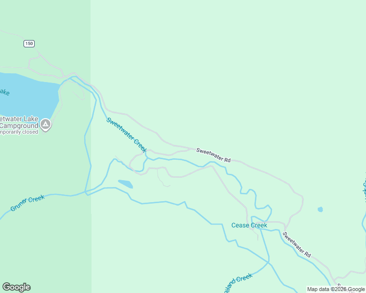 map of restaurants, bars, coffee shops, grocery stores, and more near Sweetwater Road in Meeker