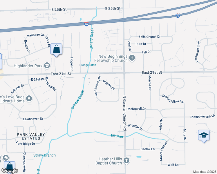 map of restaurants, bars, coffee shops, grocery stores, and more near 1926 Pro Am Place in Indianapolis